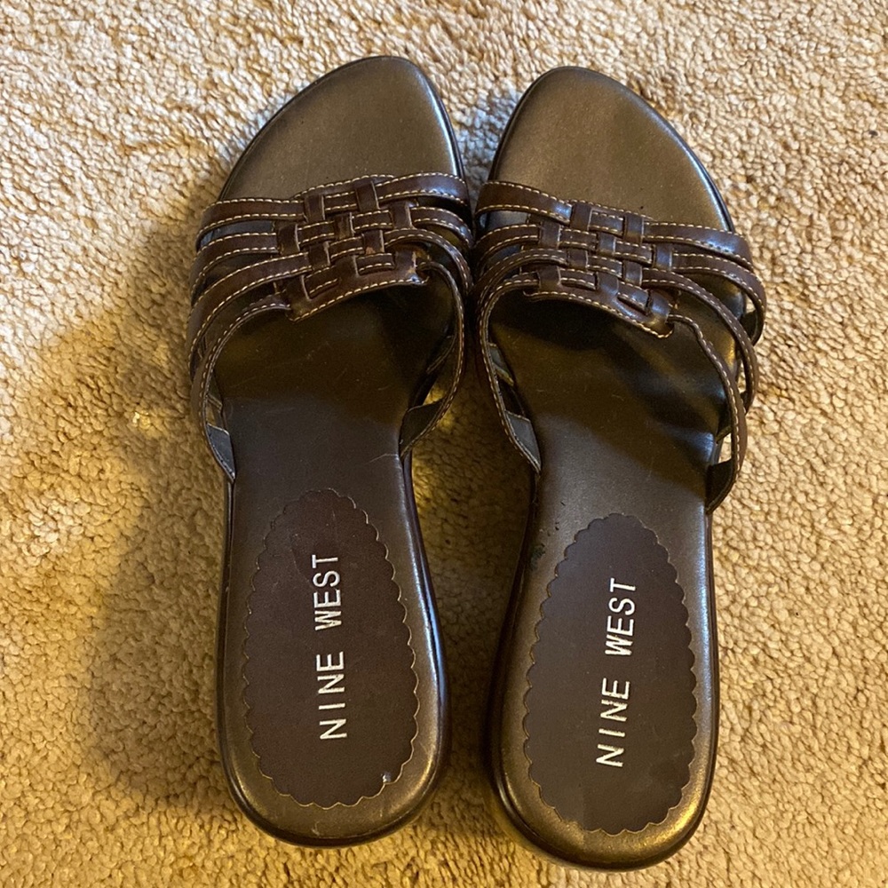 Nine West low heel wedge Sandals